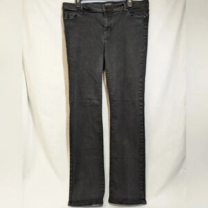 Liverpool  women's straight leg black jeans, LM3000RX , size 14/32